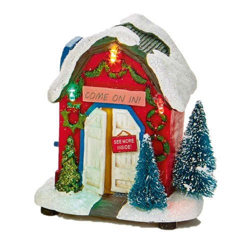Noël mini led village scène - village,