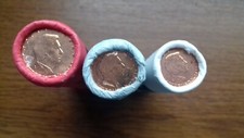 luxembourg 2003   3 rouleaux non aveugles 1 2 5 cents