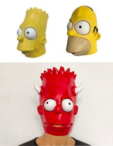 Anime simpsons cosplay mask - anime,