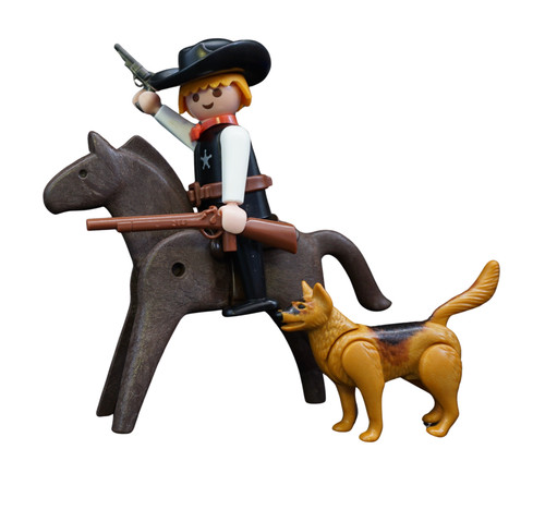 Playmobil cowboy cheval - playmobil,