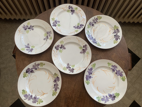 Anciennes assiettes faience - assiettes,
