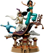 Disney Aladdin Et Jasmine Deluxe 1/10 Scale Statue Iron Studios Sideshow RARE