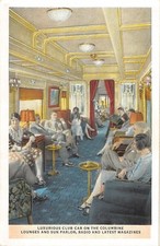 CPA ETATS UNIS AMERIQUE USA LUXURY CLUB CAR ON THE COLUMBINE LOUNGES