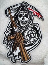 écusson patch tête de mort