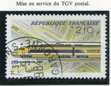 STAMP / TIMBRE FRANCE OBLITERE N° 2334 TGV POSTAL 
