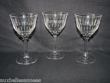 ANCIEN VERRE A PIED x 3 / EAU