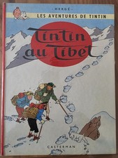 Tintin : tintin au tibet (édition 1960 / tranche rouge)
