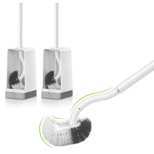 Blanc brosse toilettes - 2p,