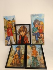 Lot De 5 Petits Tableaux