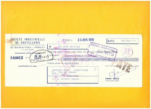 Paris coutellerie - paris, (ii°)