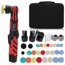Mini polisseuse sans fil 12 V – Vitesse 6 vitesses 5 mm et 12 mm excentrique ...