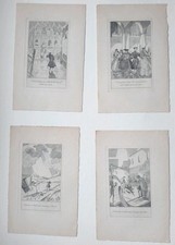 4 Gravures originales