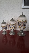 Lot 3 pots d’apothicaire