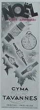PUBLICITE CYMA MONTRE TAVANNES