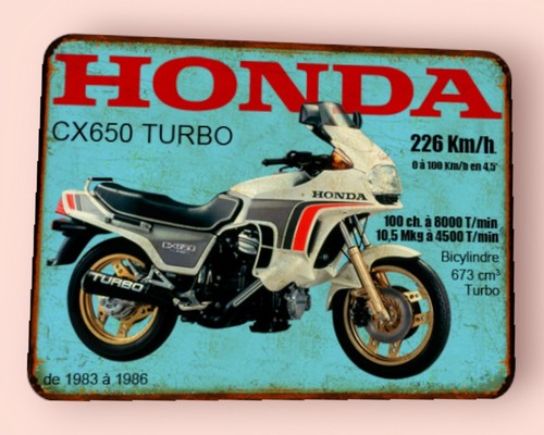 Plaque métal vintage honda - plaque,