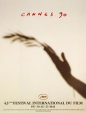 Affiche poster originale officielle 43 Festival du Film Cannes 1990 60x80cm