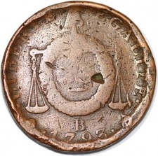 O9208 Convention 2 Sols aux balances An II 1793 B Rouen ->Make offer