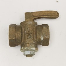 Robinet À Gaz En Bronze NPT 1/2" Avec Vanne D'Arrêt