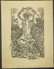 Albert DECARIS Jeune femme