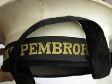 1960 - Bonnet de marin du HMS PEMBROKE - Royal Navy England - Marine nationale