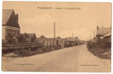 FR02 WASSIGNY Grande Rue gendarmerie RARE 