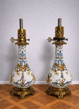 Gien : paire de lampes à