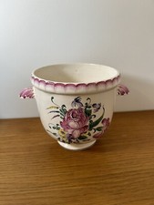 CACHE POT FAÏENCE DESVRES DÉCOR STRASBOURG HENRI CHAUMEIL