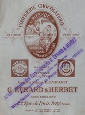 Traite facture 1924 Confiserie