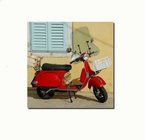 Cadre tableau toile vespa - toile,