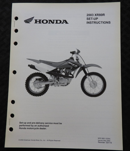 2003 véritable honda - honda, xr80r