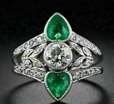 Bague vintage style art déco