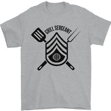 BBQ Grill Sergeant Chef Cuisinier Nourriture Drôle T-Shirt 100% Coton