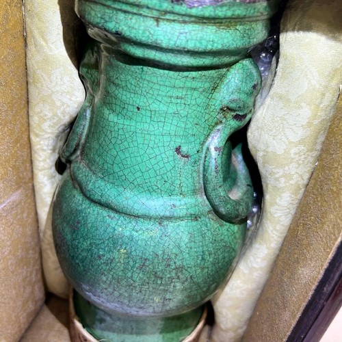 Ancien vase chinois anse en - ancien,