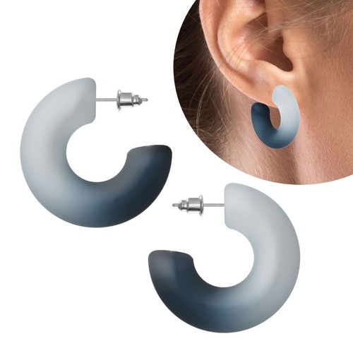 Paire plastique créoles - paire,