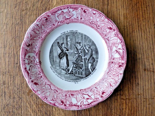 Assiette parlante porcelaine - parlante,