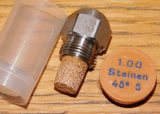 BUSE GICLEUR de BRULEUR CHAUDIERE fuel QUALITE usa STEINEN 1.00 45°S fioul 45S