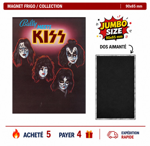 Magnet frigo kiss 90x65 mm - kiss,