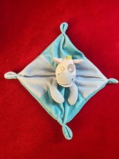 ?? Doudou Plat Vache Bleu  MOTS D’ENFANTS TTBE
