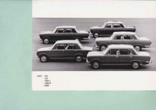 photo de presse / press photo original Fiat 124 / 125 /1500L / 1800B-2300 1966