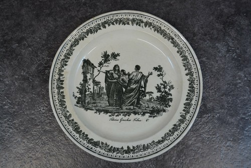 Assiette ancienne creil - creil, decor
