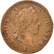 Monnaie, France, Louis XV, Sol à la vieille tête, Sol, 1771, Troyes, TB+