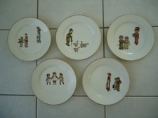 ASSIETTES PORCELAINE ENFANTS GARDIENNE OIES VAISSELLE ANCIENNE
