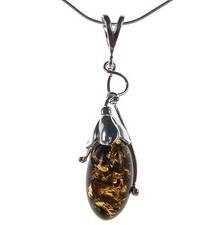 Collier Femme Ambre Argent 925