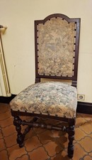 Chaise Voltaire Bois Massif. Vendu Par 6 Fauteuils en noyer