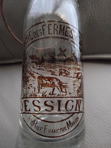 Bouteille lait ancienne - lait,