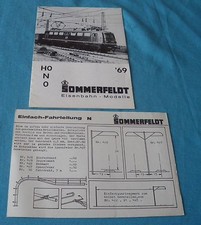 Vintage 1969 Sommerfeldt Allemagne Dépliant 12 feuilles Noir & BlancHo N O
