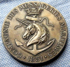 MEDAILLE ARGENT COMPAGNIE MARITIME 1851