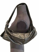 Authentique Sac Cuir Gris Anthracite Hervé Léger 
