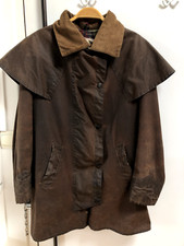 W.K. Backhouse New Zealand Barber Vintage Wax Jacket Brown Size M