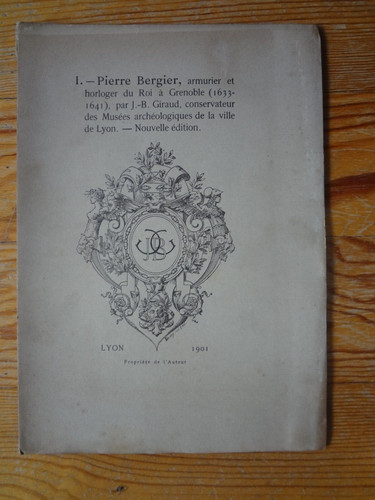 Pierre bergier armurier - pierre, et